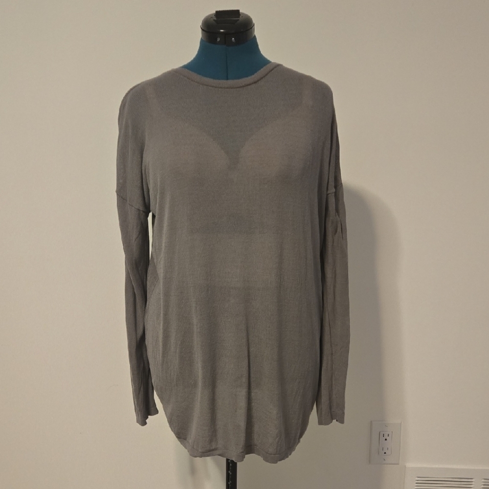 Eileen Fisher Women's Gray Crewneck Sweater